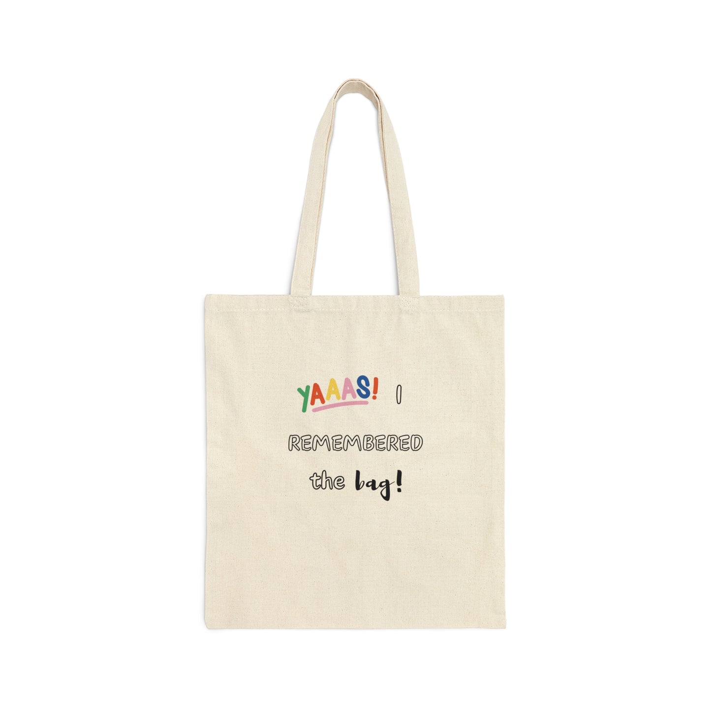 Cotton Canvas Tote Bag