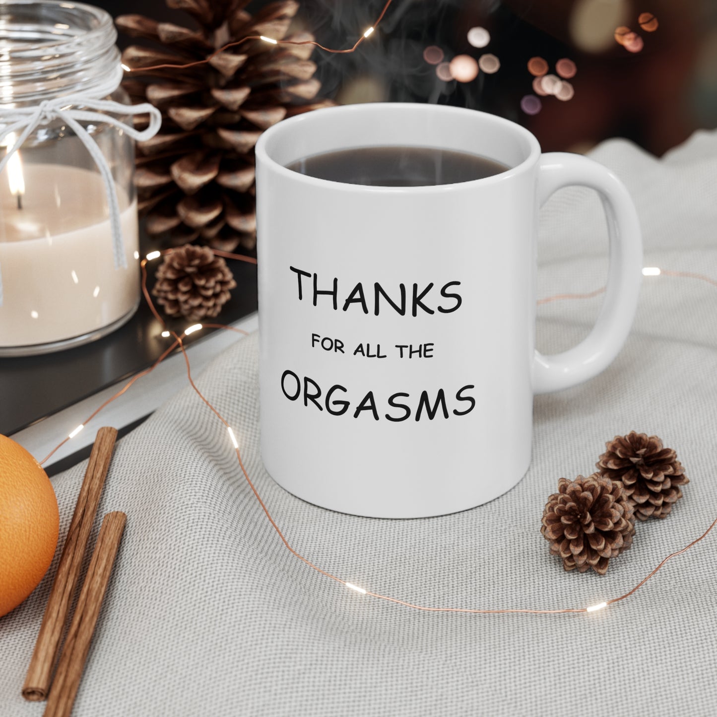 Funny Valentine's Day Orgasm Ceramic Mug 11oz