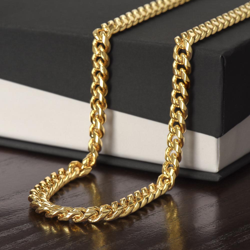 This chain would make a great gift for the gentleman in your life who likes simple elegance.