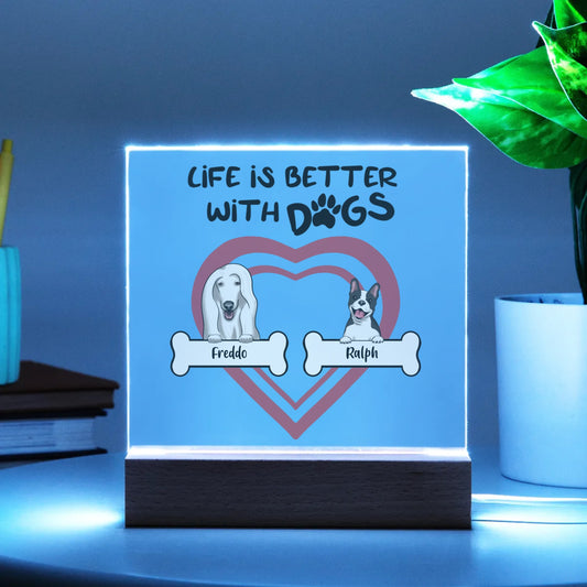 Heart Plaque for Dog Lovers